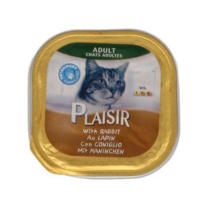 کنسرو گربه پلازیر مدل rabbit وزن 100 گرم