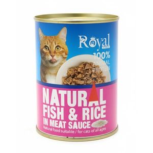 گنسرو غذای گربه بالغ رویال کوکو مدل نچرال طعم ماهی وزن 380 گرم