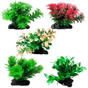 گیاه تزیینی آکواریوم کد vb07 مجموعه 5 عددی