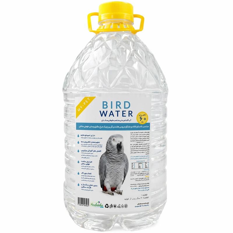 آب آشامیدنی مخصوص طوطی سانان مای پت کد bird4 حجم 4 لیتر