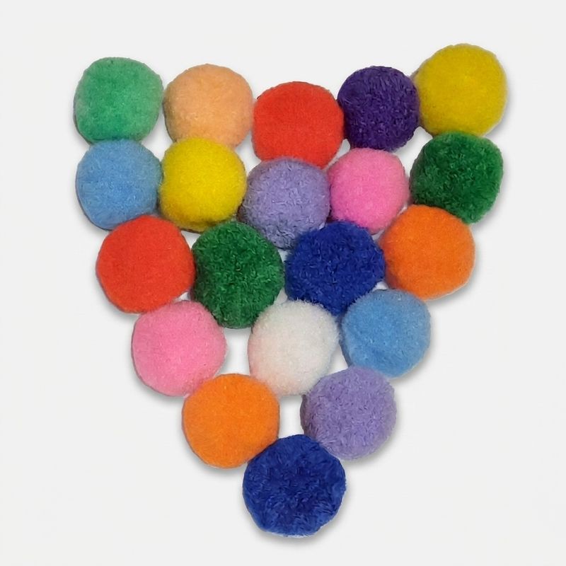 اسباب بازی پولیشی گربه مدل pom pom بسته 20 عددی