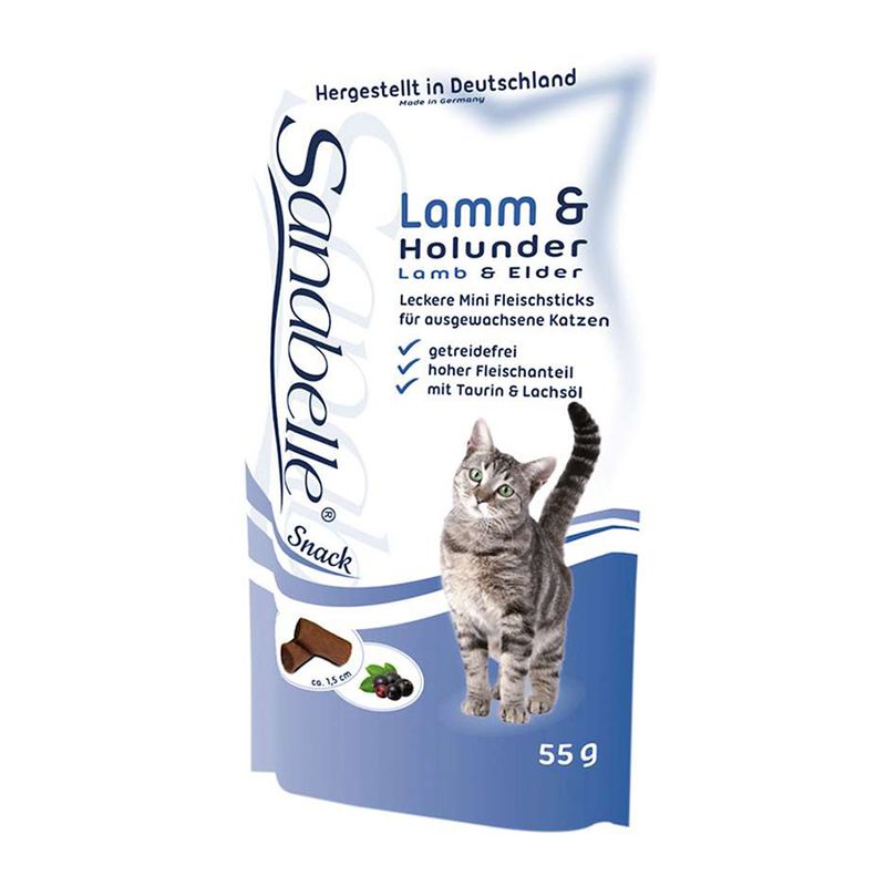 اسنک تشویقی گربه سانابل مدل lamb & elder وزن 0.055 کیلوگرم