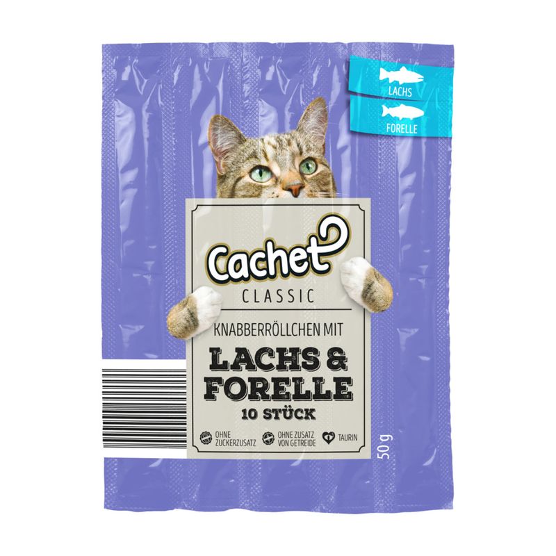 اسنک تشویقی گربه کچت مدل new lachs and forelle بسته 5 عددی