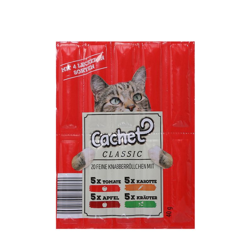 اسنک تشویقی گربه کچت مدل tomate and karotte بسته 10 عددی
