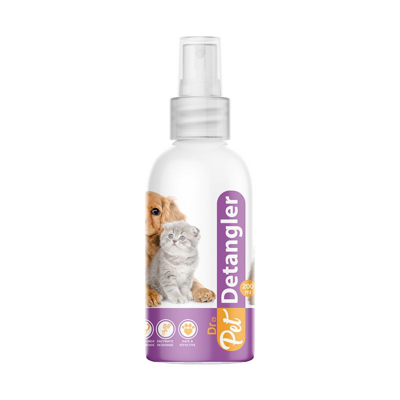 اسپری نرم کننده موی سگ و گربه دکترپت مدل detangler spray حجم 200 میلی لیتر