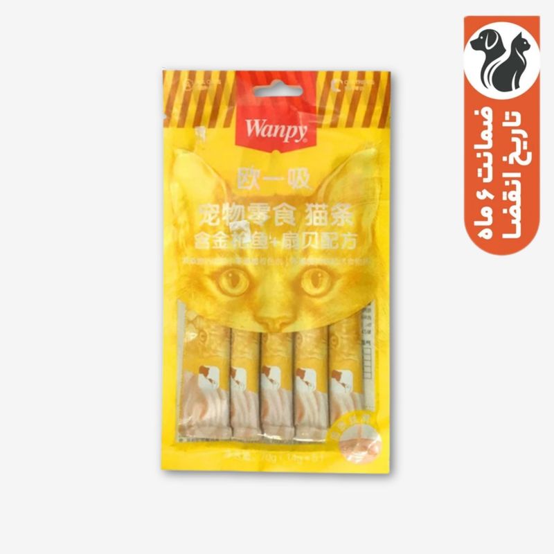 بستنی گربه ونپی صدف و تن ماهی وزن 70 گرم مجموعه 5 عددی