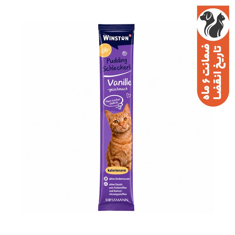 بستنی گربه وینستون مدل vanille وزن 15 گرم