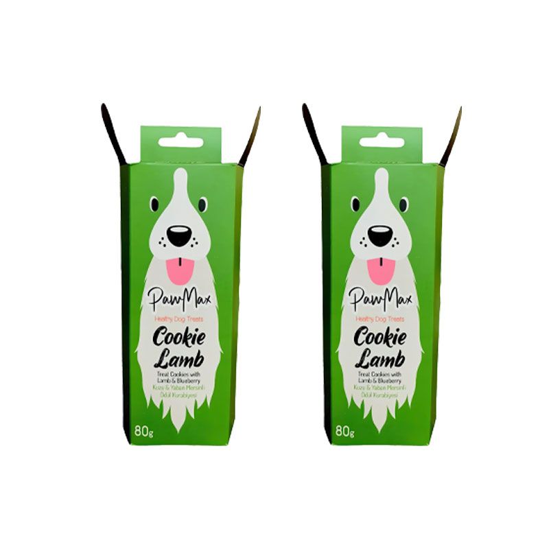 بیسکویت تشویقی سگ پاومکس مدل lamb وزن 80 گرم بسته 2 عددی