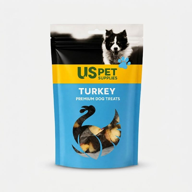 تشویقی سگ us pet طعم بوقلمون وزن ۱۰۰ گرم