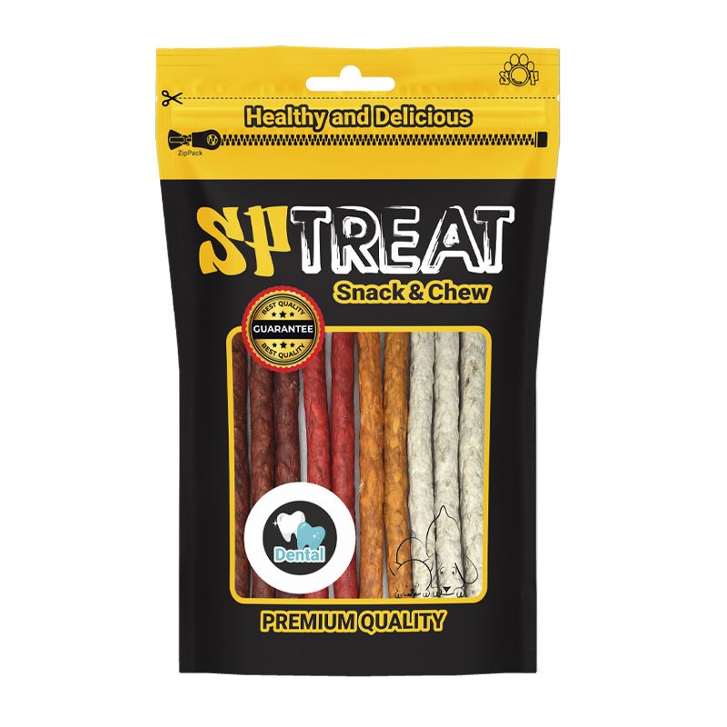 تشویقی سگ اس پی مدل munchy stick mix d134 وزن 150 گرم بسته 15 عددی