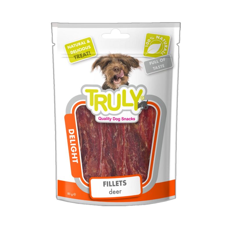 تشویقی سگ ترولی مدل fillets deer وزن 85 گرم