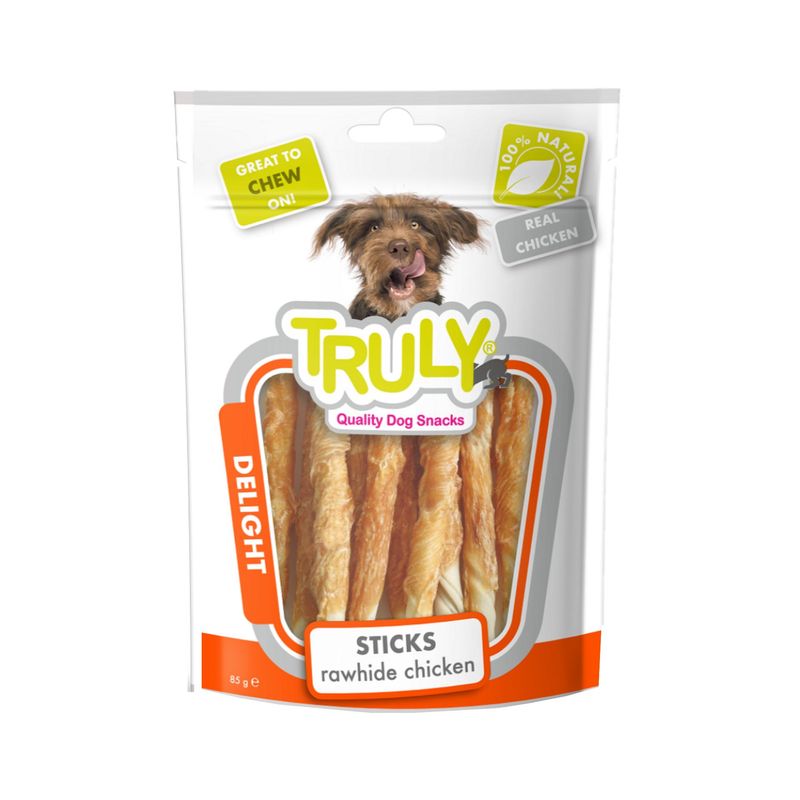 تشویقی سگ ترولی مدل sticks rawhide chicken وزن 90 گرم