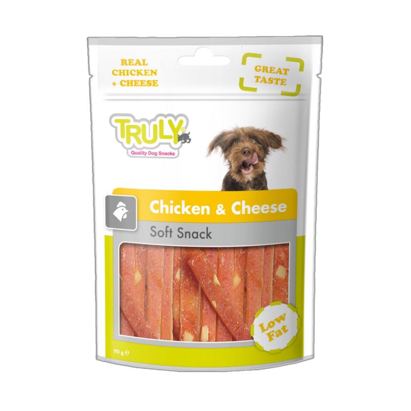 تشویقی سگ ترولی ونپی مدل chicken & cheese وزن 90 گرم