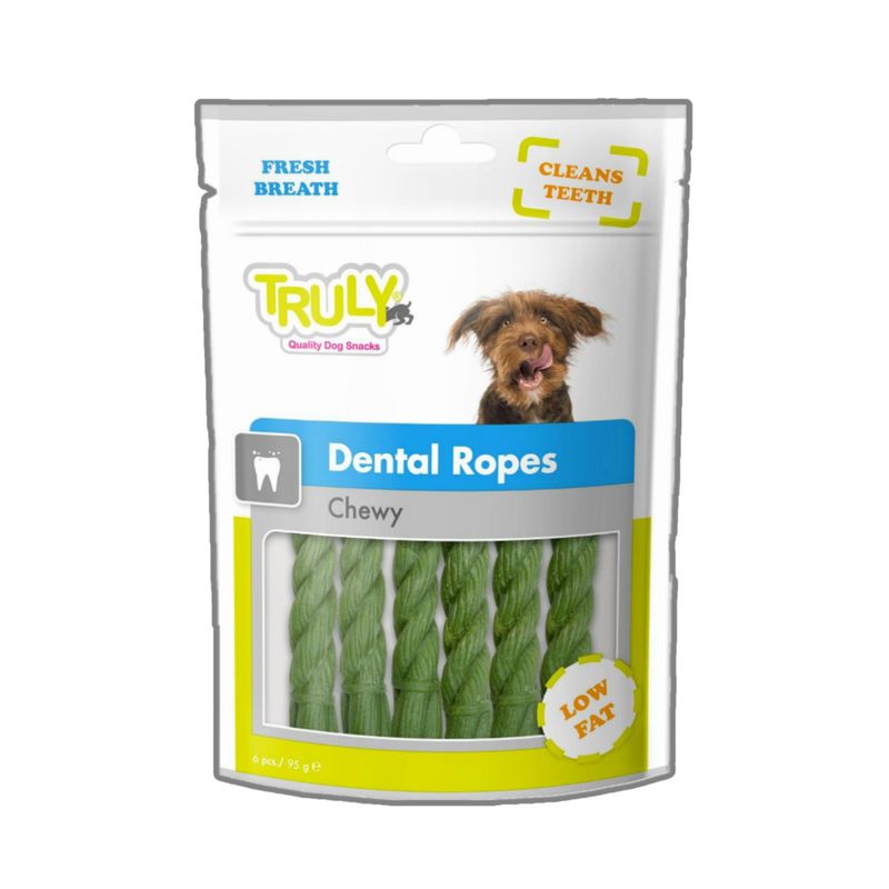 تشویقی سگ ترولی ونپی مدل dental ropes وزن 95 گرم