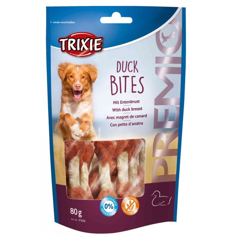 تشویقی سگ تریکسی مدل duck bites وزن 80 گرم