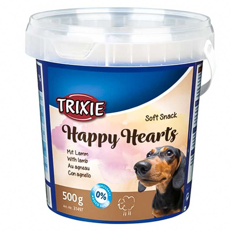 تشویقی سگ تریکسی مدل happy hearts وزن 500 گرم