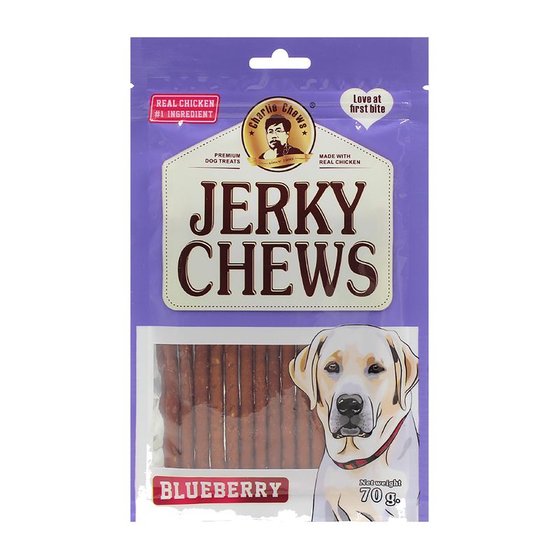 تشویقی سگ جرکی چیوز مدل blueberry وزن 70 گرم