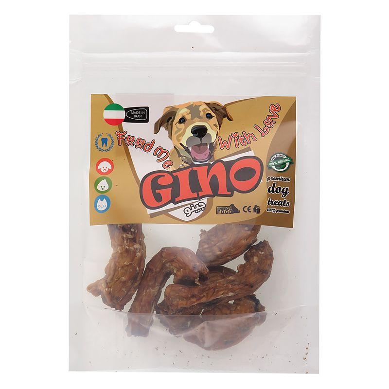 تشویقی سگ جینو مدل chicken neck کد 204 وزن 80 گرم