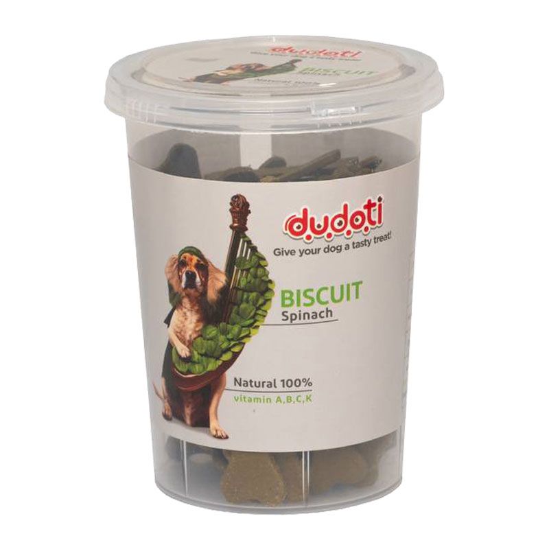 تشویقی سگ دودوتی مدل spinach وزن 150 گرم