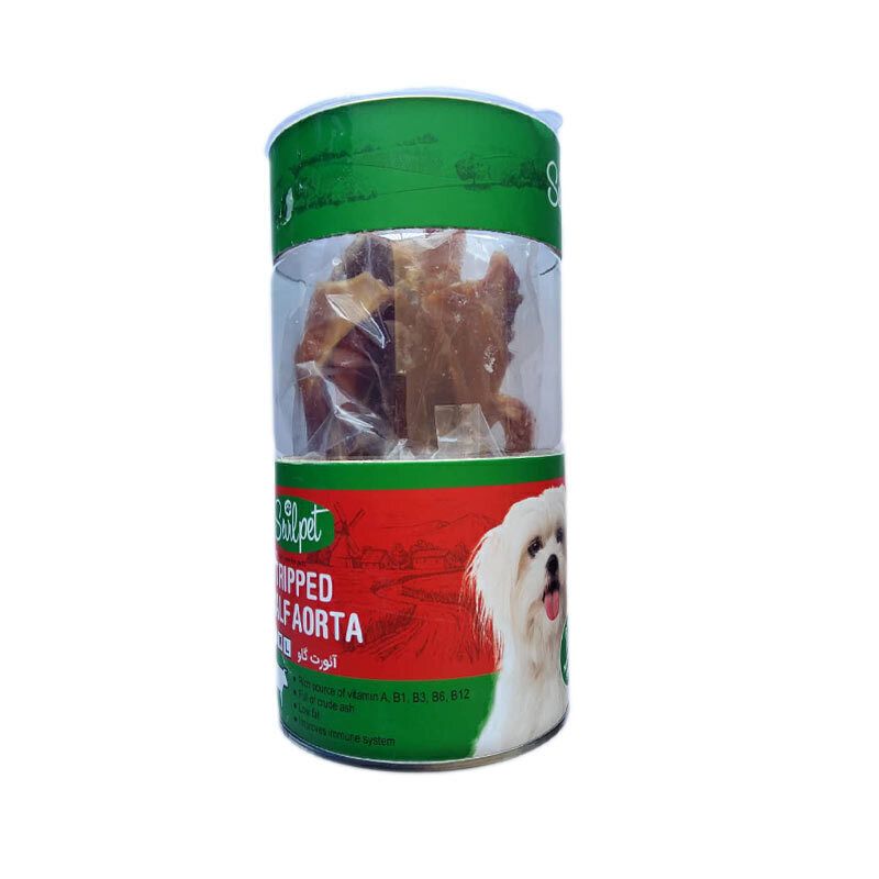 تشویقی سگ سویل پت مدل calf aorta dog snack آئورت گاو بسته 5 عددی