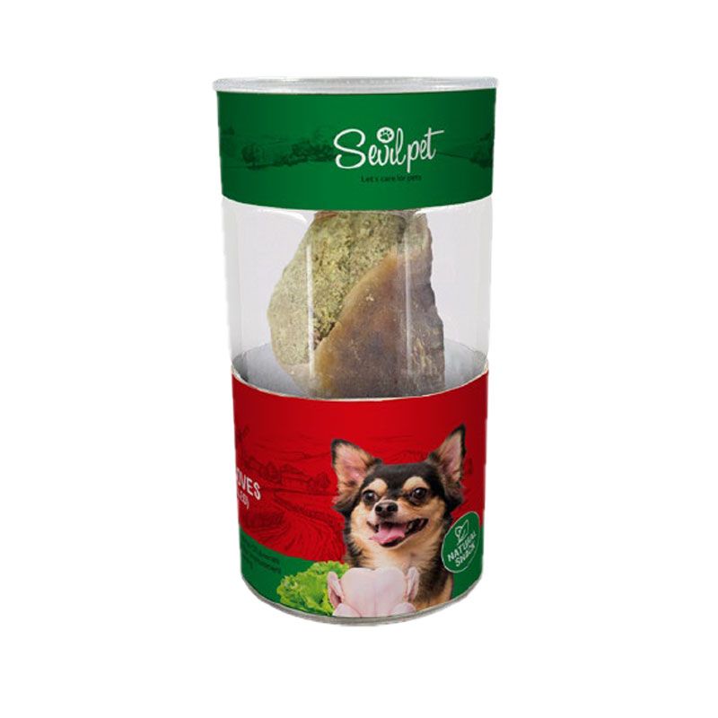 تشویقی سگ سویل پت مدل cattle hooves chicken vegi filled وزن 150 گرم