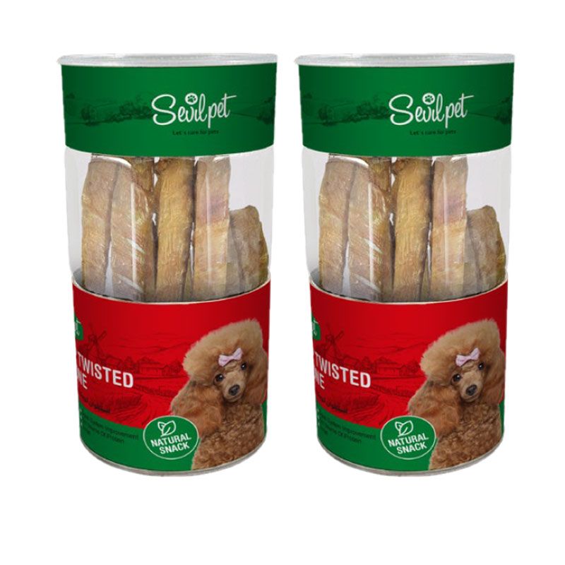 تشویقی سگ سویل پت مدل scalp twisted rib bone وزن 85 گرم بسته دو عددی