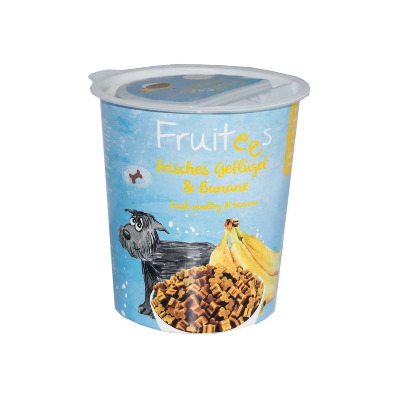 تشویقی سگ مدل fresh poultry and banana وزن 200 گرم