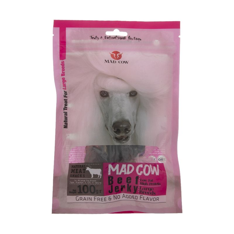 تشویقی سگ مدکاو مدل beefjerky کد 05 وزن 100 گرم