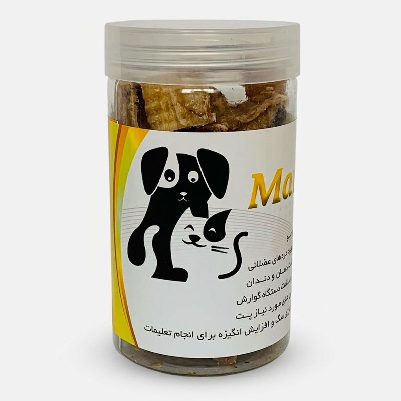 تشویقی سگ نای حلقه‌ای با طعم گوشت گوسفندوزن ۱۵۰ گرم