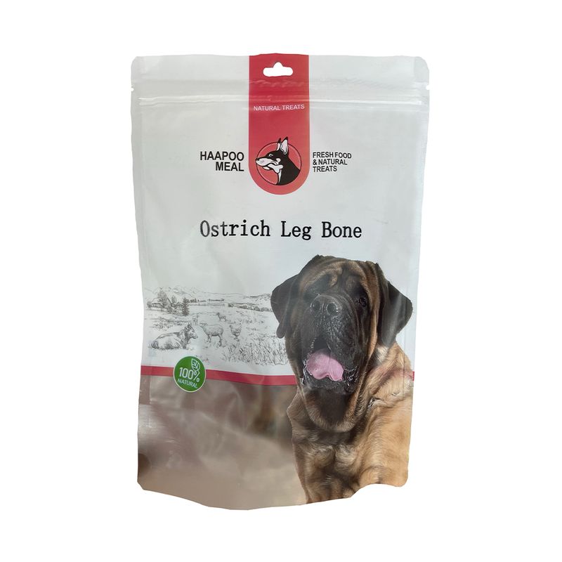 تشویقی سگ هاپومیل مدل  قلم شترمرغ کد ostrich bone وزن 200 گرم