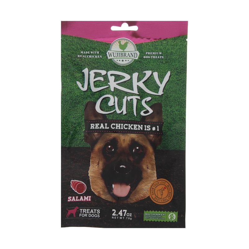 تشویقی سگ ووجی برند مدل jerky cuts کد 1522 وزن 70 گرم