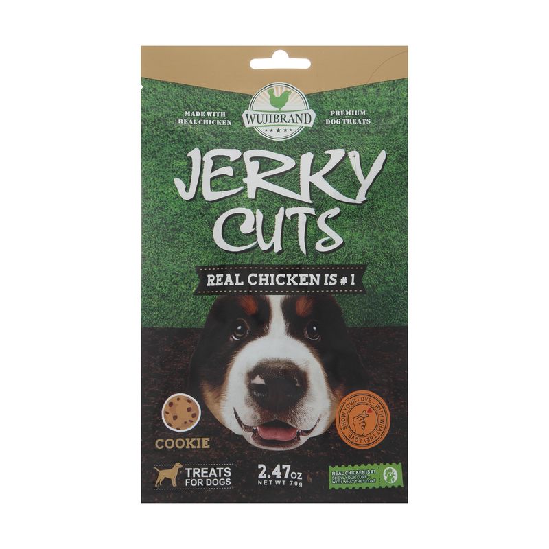 تشویقی سگ ووجی برند مدل jerky cuts کد 1524 وزن 70 گرم