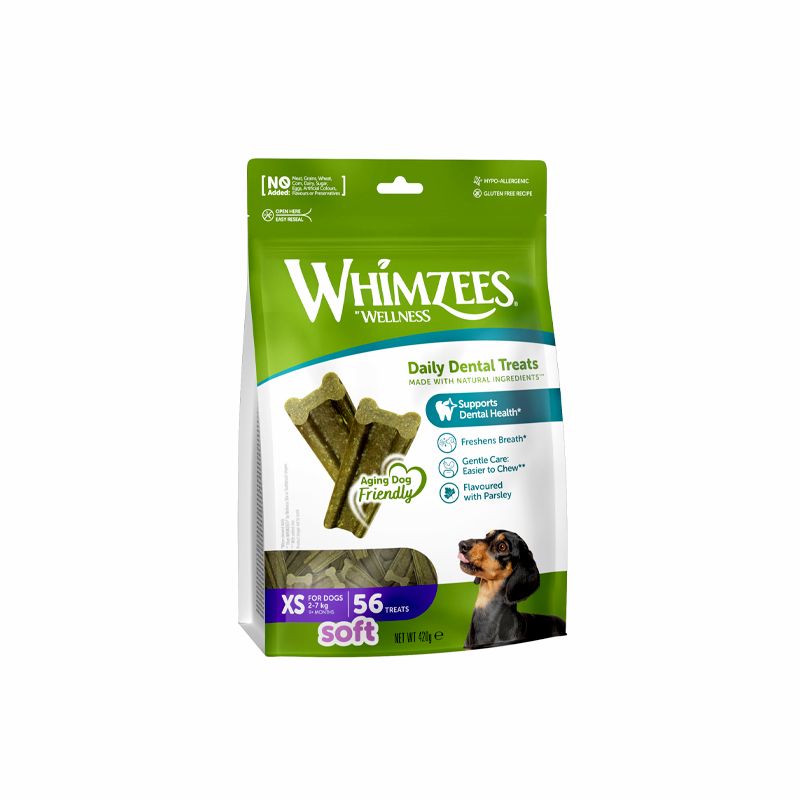 تشویقی سگ ویمزس مدل soft value bag xs طعم سبزیجات وزن 420 گرم