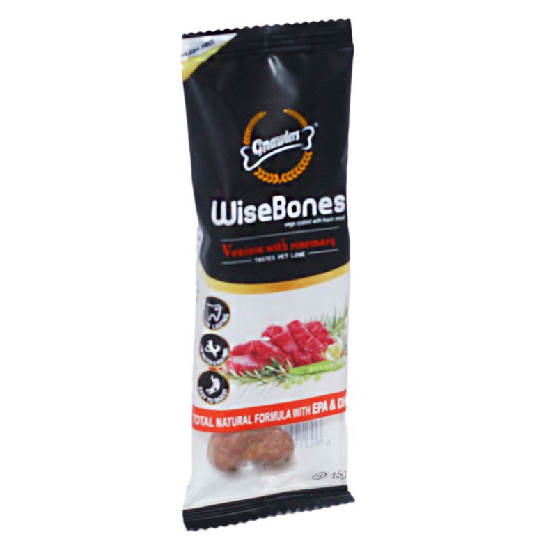 تشویقی سگ گناولرز مدل wise bones وزن 15 گرم