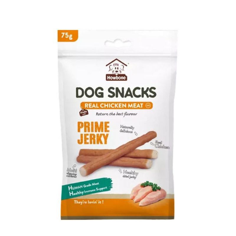 تشویقی مدادی سگ هابون مدل prime jerky گوشت مرغ وزن 75 گرم