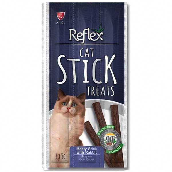 تشویقی گربه رفلکس مدل with rabbit وزن 15 گرم بسته 3 عددی
