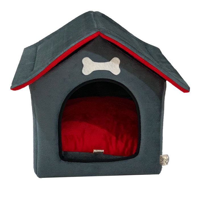 جای خواب سگ و گربه طرح کلبه کد k 115