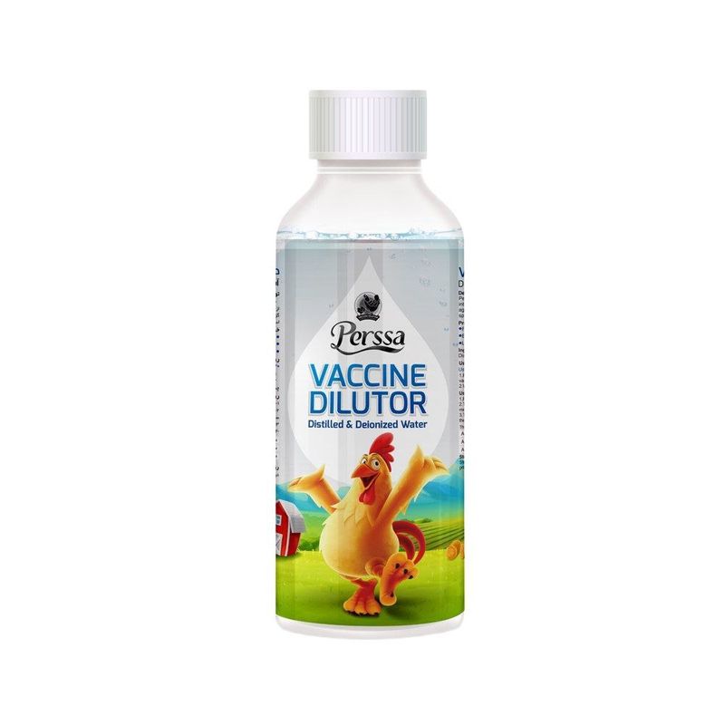 حلال واکسن طیور پرسا مدل dilutor حجم 500 میلی لیتر