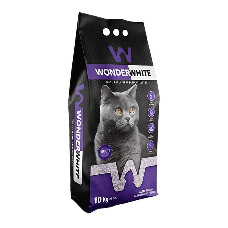 خاک گربه واندر وایت مدل lavender وزن ۱۰کیلوگرم