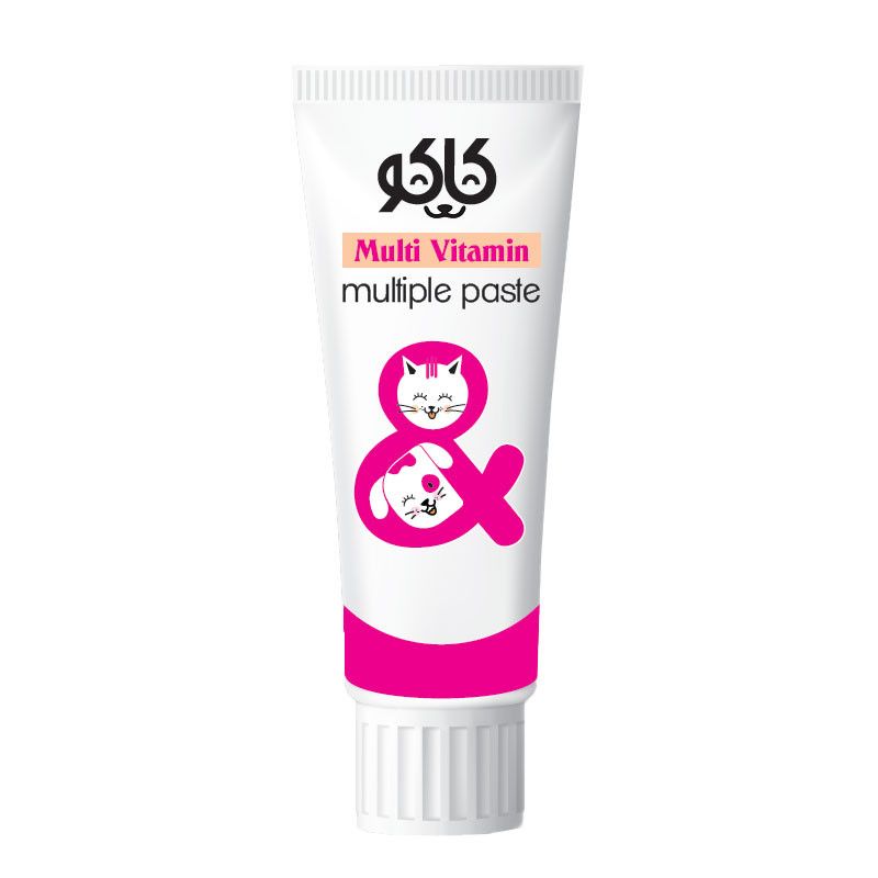 خمیر مولتی ویتامین سگ و گربه کاکو مدل multi paste وزن 100 گرم