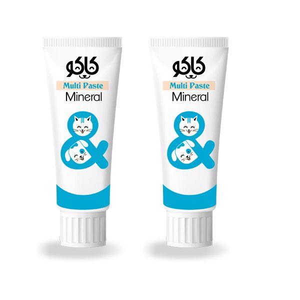 خمیر مینرال سگ و گربه کاکو مدل multiple paste وزن 100 گرم بسته 2 عددی