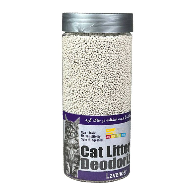 خوشبوکننده خاک گربه شهرپت مدل lavender حجم ۷۰۰ میلی‌لیتر