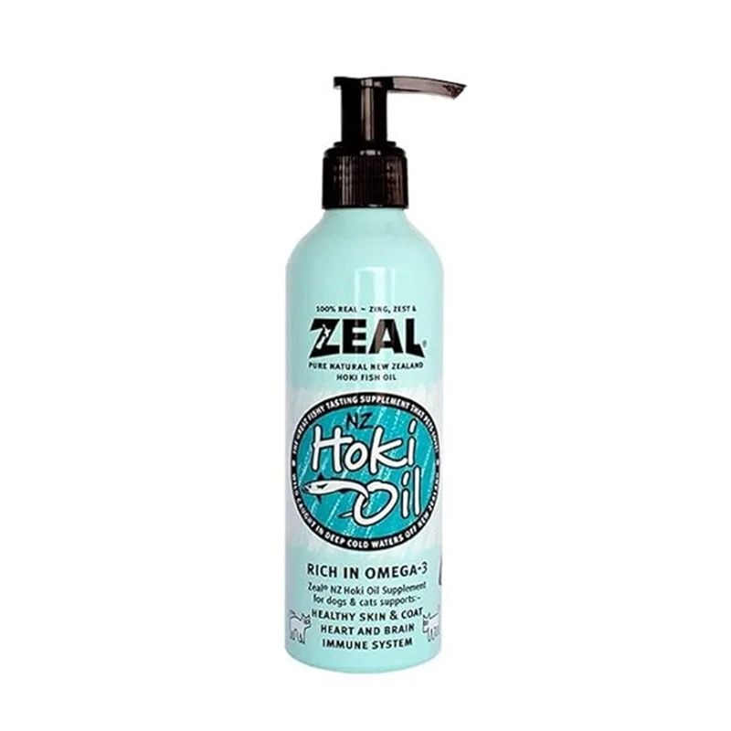 روغن ماهی سگ و گربه زیل مدل hoki oil وزن 225 گرم