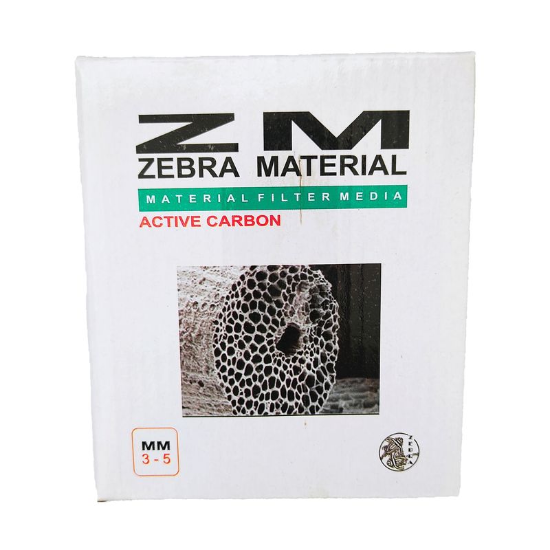 زغال اکتیو آکواریوم مدل zebra material حجم 500 میلی لیتر
