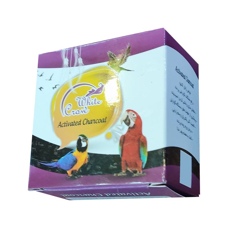 زغال اکتیو مدل کلاغ سفید بسته 40 گرم
