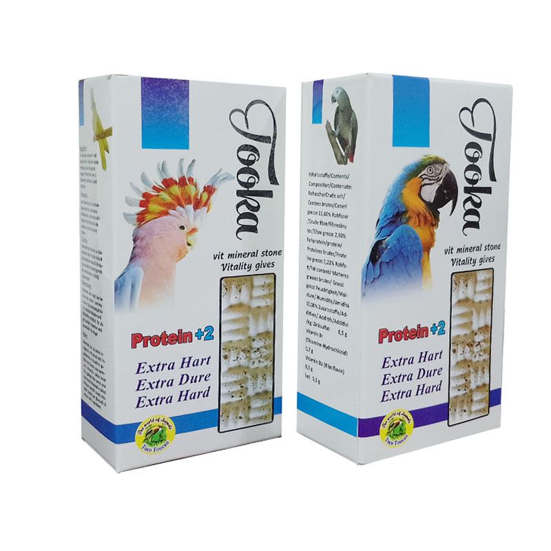 سنگ کلسیم پرندگان توکا مدل protein2 80 گرم مجموعه ۲عدد