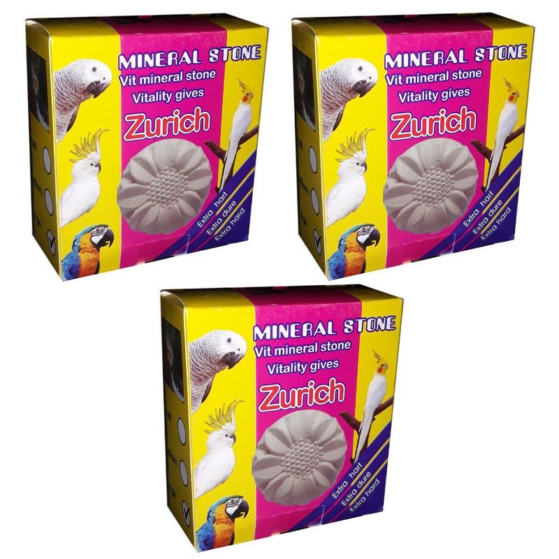 سنگ کلسیم پرندگان زوریچ کد sk p 3 وزن 80 گرم بسته 3 عددی