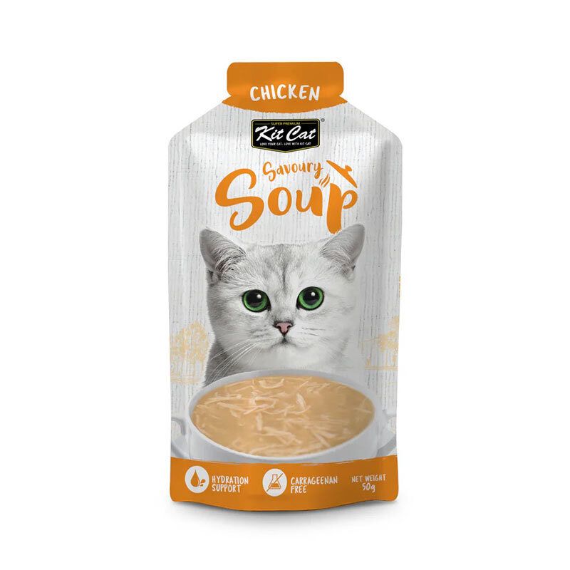 سوپ گربه کیت کت مدل savoury طعم مرغ وزن 50 گرم