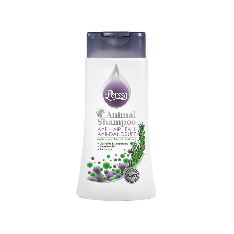 شامپو حیوانات پرسا مدل anti hair anti dandruff حجم 250 میلی لیتر