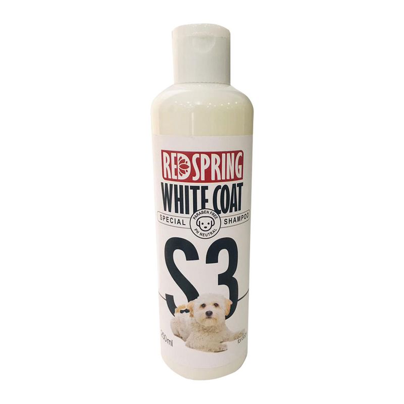 شامپو سگ رد اسپرینگ مدل white coat حجم 250 میلی لیتر